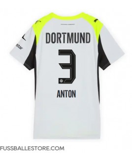 Günstige Borussia Dortmund Waldemar Anton #3 Auswärtstrikot Damen 2025-26 Kurzarm Günstige Borussia Dortmund Waldemar Anton #3 Auswärtstrikot Damen 2025-26 Kurzarm